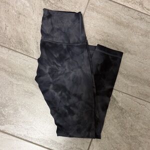 lululemon athletica Black Tie-Dye Leggings